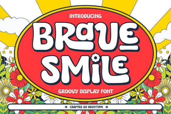 Brave Smile: Your Retro 70s Display Font