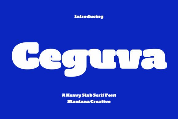 Ceguva: The Bold Display Font for Commanding Designs
