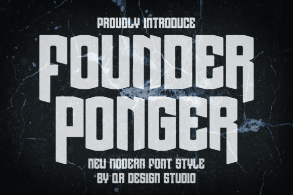 Founder Ponger: Bold Typography for Authentic Brands