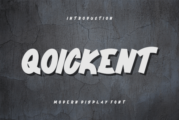 Qoickent: A Modern Display Font for Creative Projects