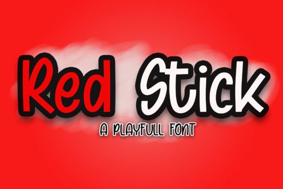 Red Stick: A Playful Display Font for Unique Designs