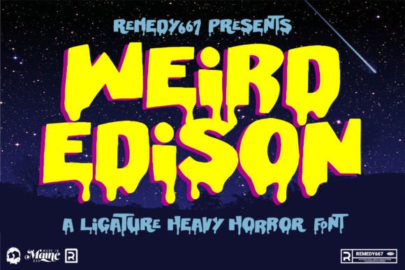 Weird Edison: A Spooky Font for Unique Designs