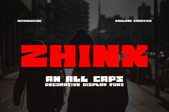 Zhinx: A Bold Display Font for Impactful Brand Identity