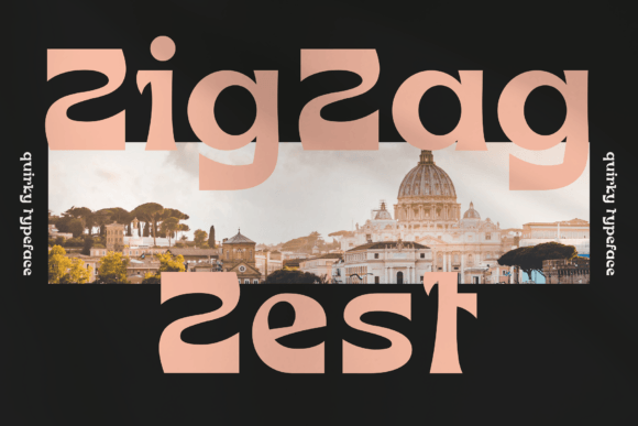 Zig Zag Zest: A Bold Typography Choice